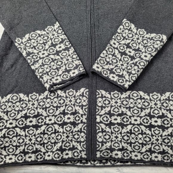 Cynthia Rowley Hooded Nordic Zip Cardigan size Medium - Picture 13 of 16